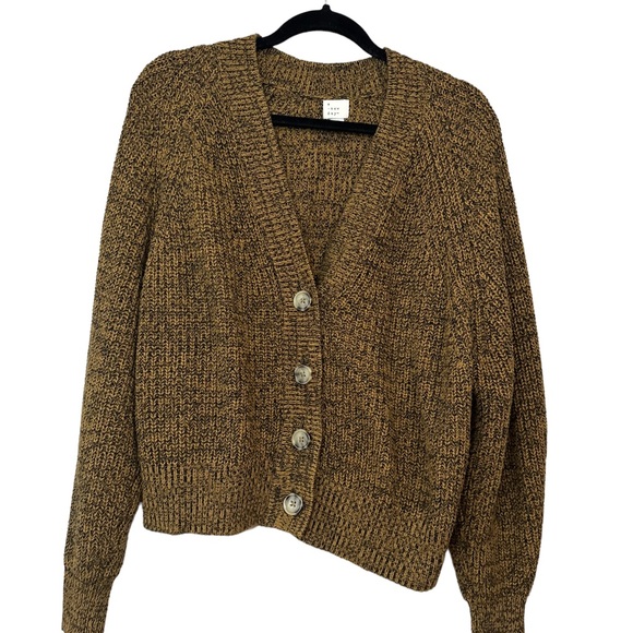 A New Day cropped button up sweater in brown - Picture 5 of 5